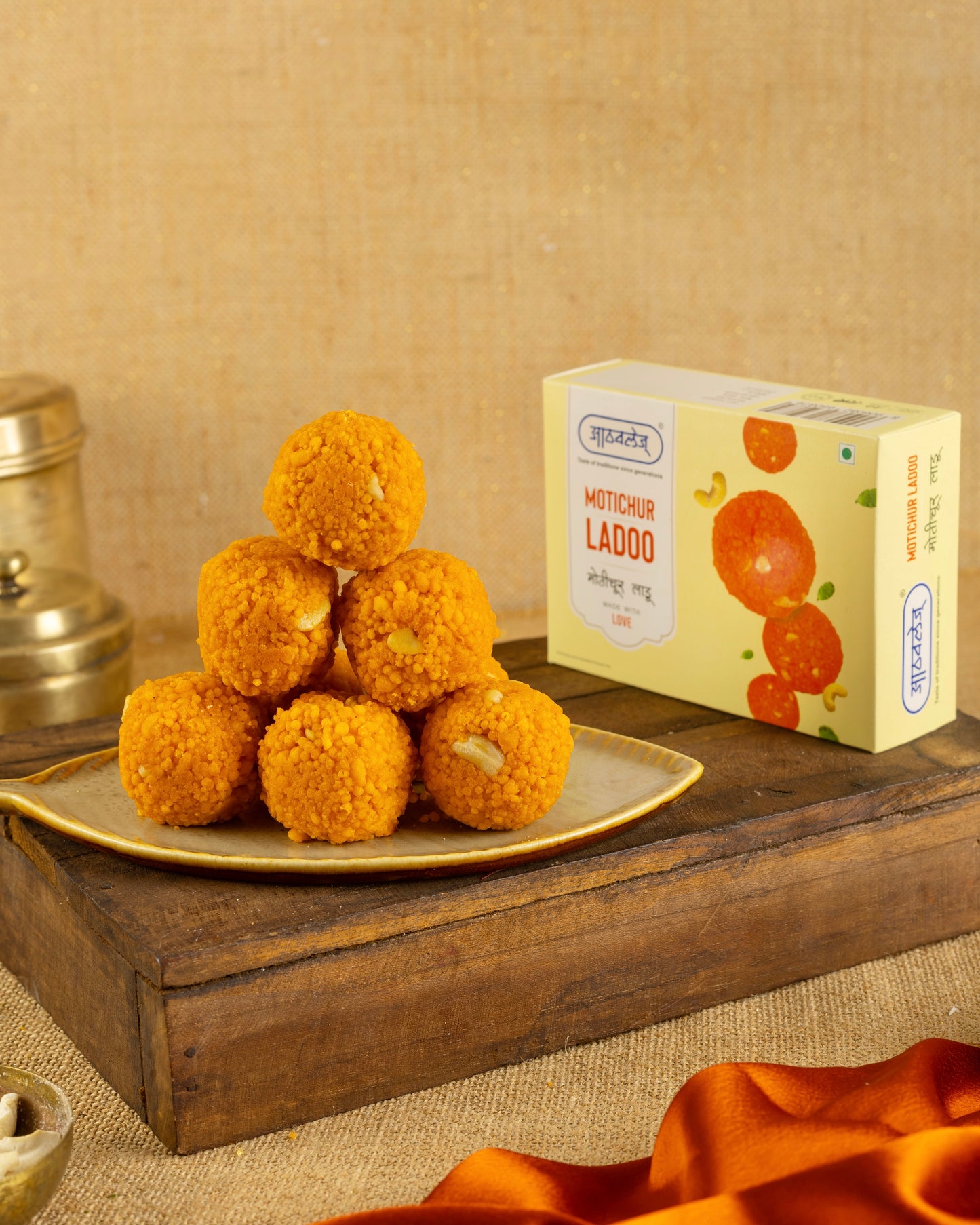 MOTICHOOR LADOO (200g) - Irresistibly soft! Authentic Motichoor ladoo