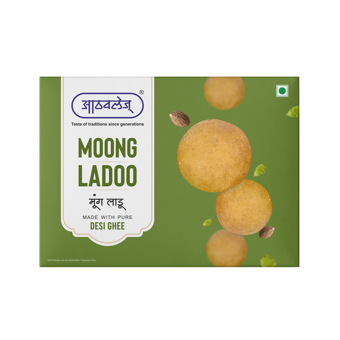 Moong Ladoo (250 gms) - Light. Nutritious. Comfortingly traditional