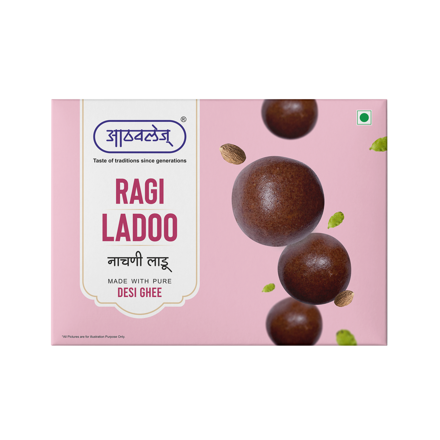 Nachani Ladoo (250 gms) - Wholesome & Naturally nourishing Raagi ladoo