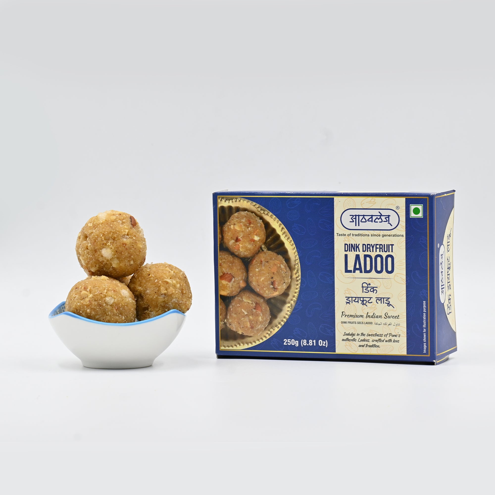 Dink Dryfruit Ladoo (250gm) - Healthy dryfruit ladoo