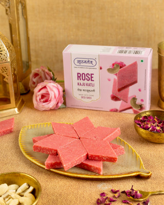 Rose Kaju Katli