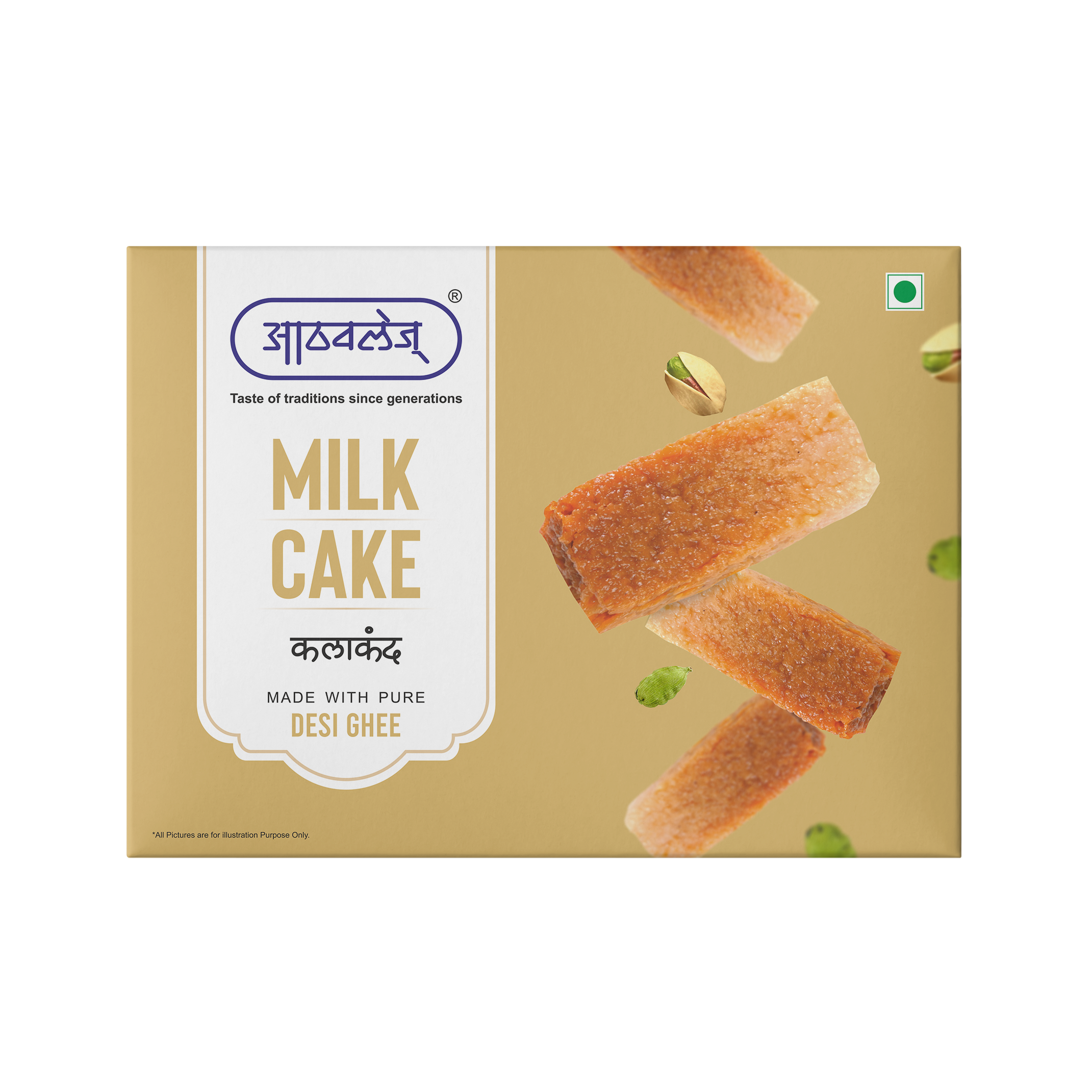 MILK CAKE Kalakand (200g) - Melts-in-the-mouth ! Authentic, soft and nostalgic kalakand