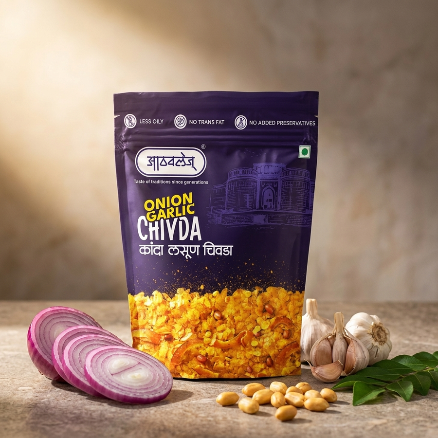 Kanda Lasun Chivda (Onion Garlic Chivda)
