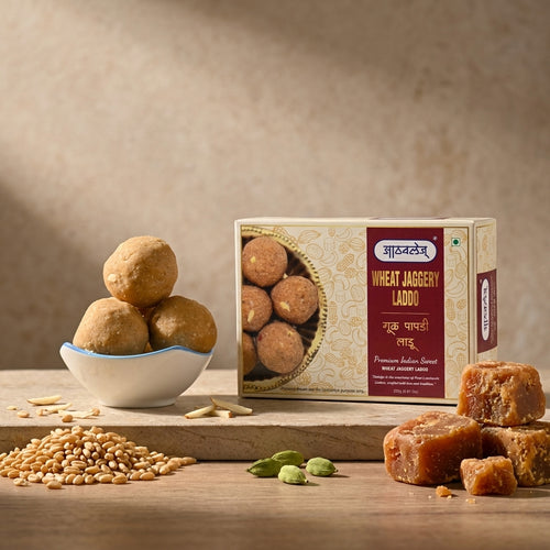Gul papadi Ladoo (Wheat Jaggery Ladoo)